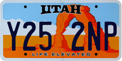 UT license plate Y252NP