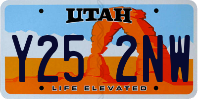 UT license plate Y252NW