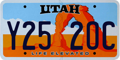 UT license plate Y252OC