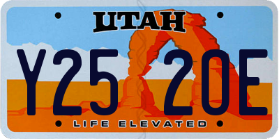 UT license plate Y252OE