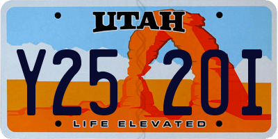 UT license plate Y252OI