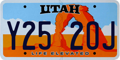 UT license plate Y252OJ