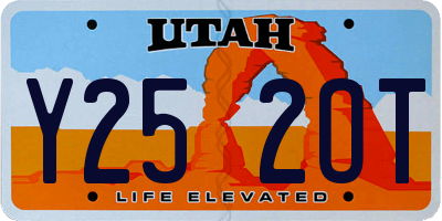 UT license plate Y252OT