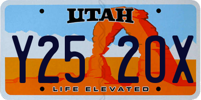 UT license plate Y252OX