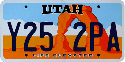 UT license plate Y252PA