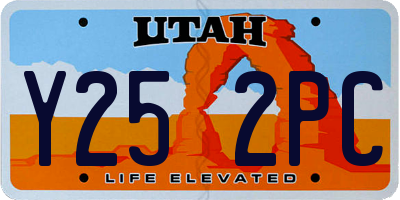 UT license plate Y252PC