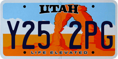 UT license plate Y252PG