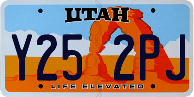 UT license plate Y252PJ
