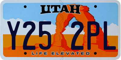 UT license plate Y252PL