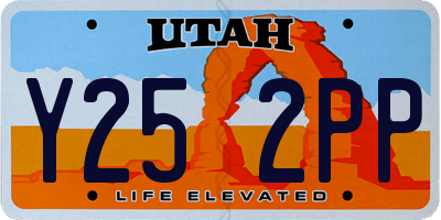 UT license plate Y252PP