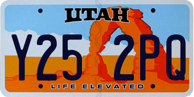 UT license plate Y252PQ