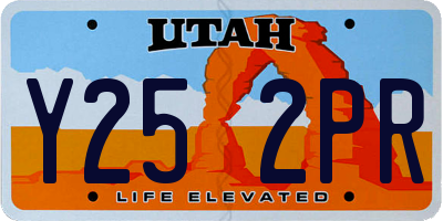 UT license plate Y252PR