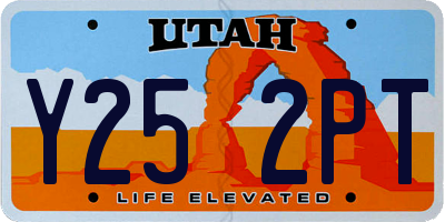 UT license plate Y252PT