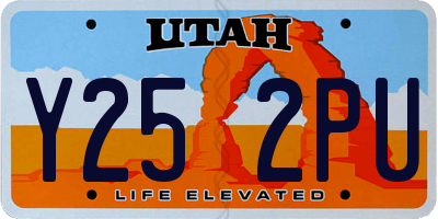 UT license plate Y252PU