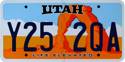 UT license plate Y252QA