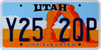 UT license plate Y252QP