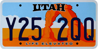 UT license plate Y252QQ