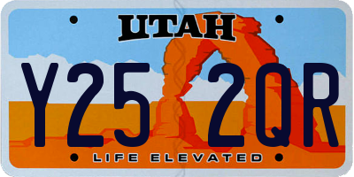 UT license plate Y252QR