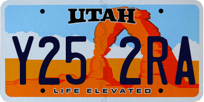 UT license plate Y252RA