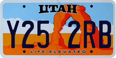 UT license plate Y252RB