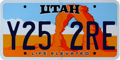 UT license plate Y252RE
