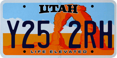 UT license plate Y252RH