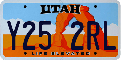 UT license plate Y252RL