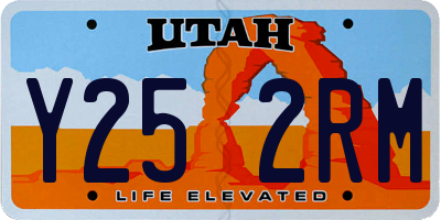 UT license plate Y252RM