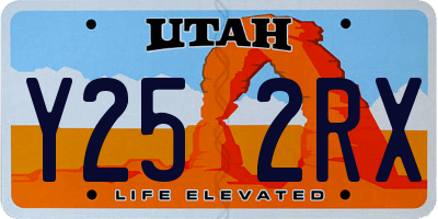 UT license plate Y252RX