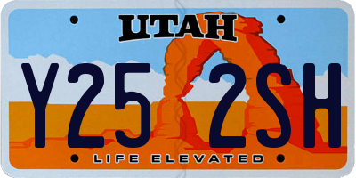 UT license plate Y252SH