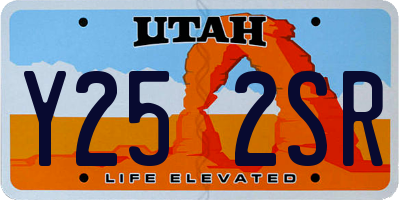 UT license plate Y252SR