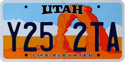 UT license plate Y252TA