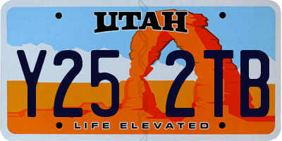 UT license plate Y252TB
