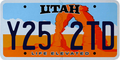UT license plate Y252TD