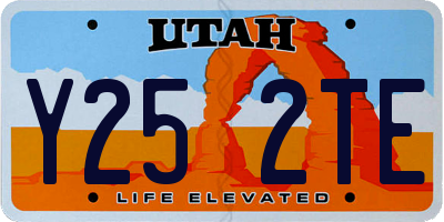 UT license plate Y252TE