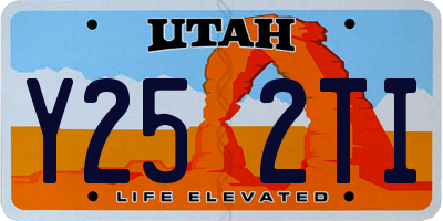 UT license plate Y252TI