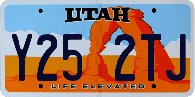 UT license plate Y252TJ