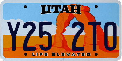 UT license plate Y252TO
