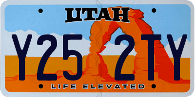 UT license plate Y252TY