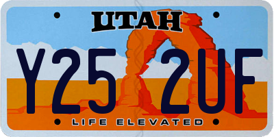 UT license plate Y252UF