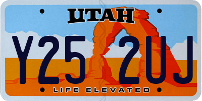 UT license plate Y252UJ
