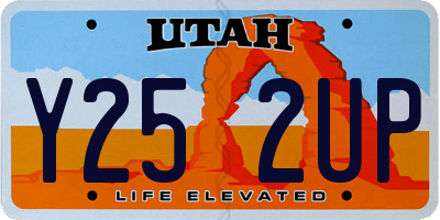 UT license plate Y252UP