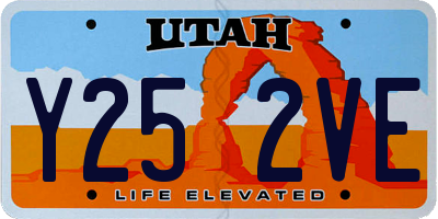 UT license plate Y252VE