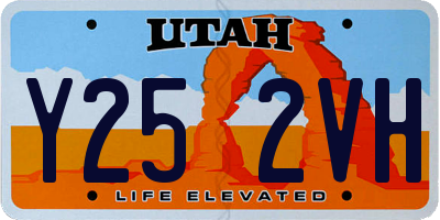 UT license plate Y252VH
