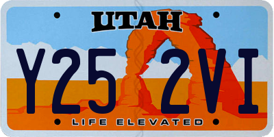 UT license plate Y252VI