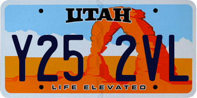 UT license plate Y252VL