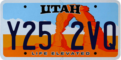 UT license plate Y252VQ