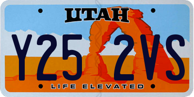 UT license plate Y252VS