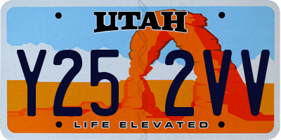 UT license plate Y252VV