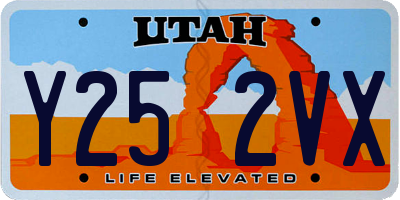 UT license plate Y252VX